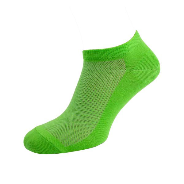 Короткі шкарпетки Lapas Салатові в сітку MINI 4820234204649 фото