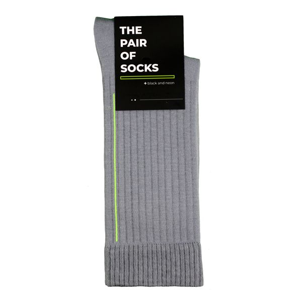 Шкарпетки The Pair of Socks NEON STRIPE GREY 4820234215003 фото
