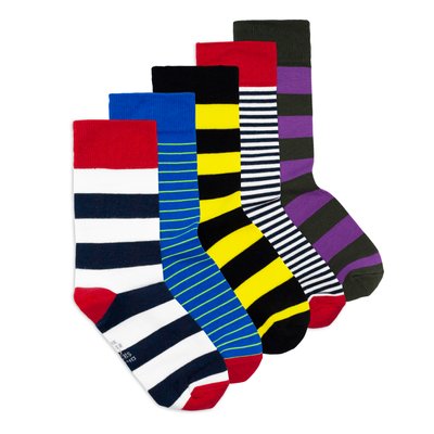 Набір шкарпеток The Pair of Socks Wide Stripe Box 5 пар 4820234208180 фото