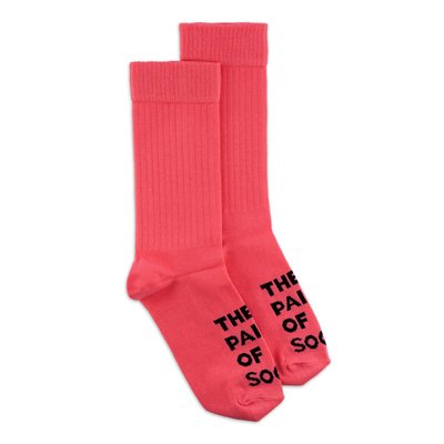 Шкарпетки The Pair of Socks CORAL N BLACK BIG LOGO 4820234215263 фото
