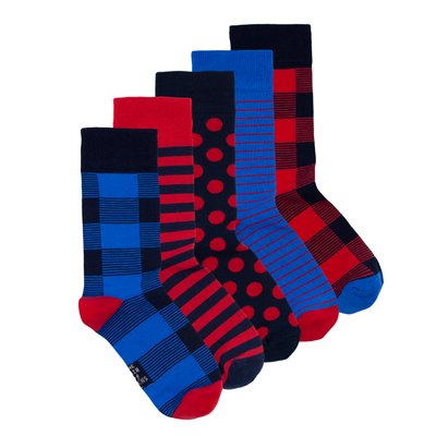 Набір шкарпеток The Pair of Socks Plaid Box 5 пар 4820234203307 фото