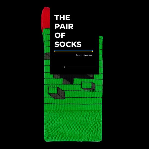 Шкарпетки The Pair of Socks 3D Hole Green 4820234220304 фото