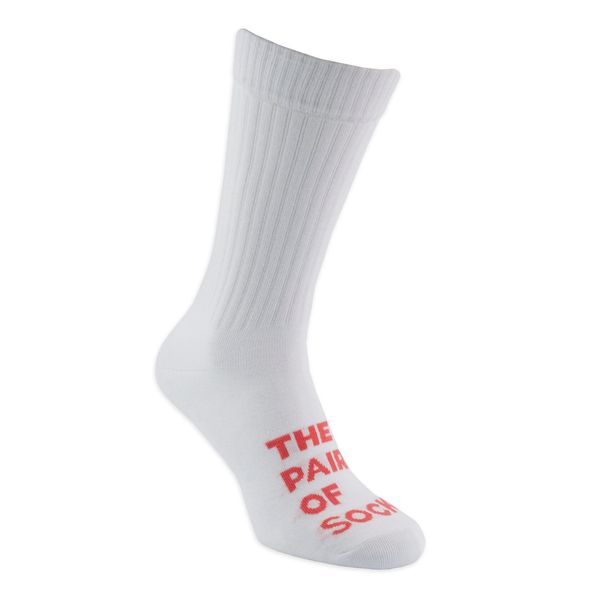 Шкарпетки The Pair of Socks WHITE N CORAL BIG LOGO 4820234215225 фото