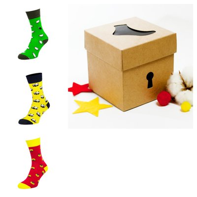 Набір шкарпеток The Pair of Socks ZOO Box 3 пари 4820234210947 фото
