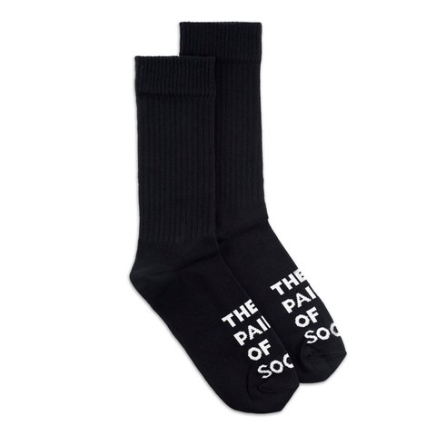 Шкарпетки The Pair of Socks BLACK N WHITE BIG LOGO 4820234215300 фото