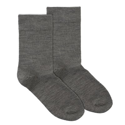 Шкарпетки з вовни мериноса теплі, тонкі GREY 4820234220908 фото