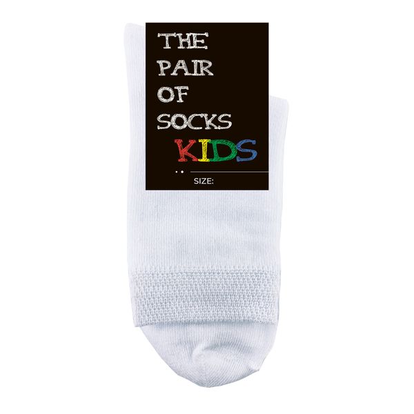 Дитячі шкарпетки The Pair of Socks Білі Kids 4820234221042 фото