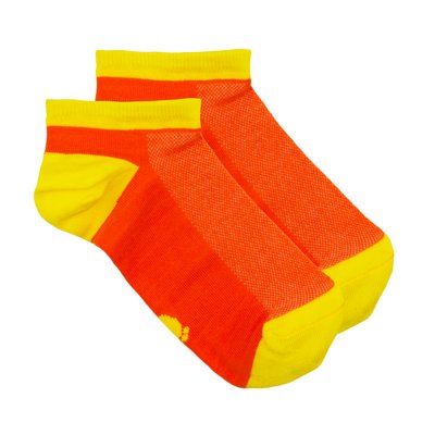 Короткі шкарпетки Lapas Помаранчево-Жовті в сітку MINI 4820234204496 фото