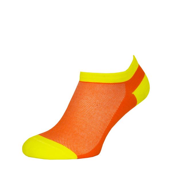 Короткі шкарпетки Lapas Помаранчево-Жовті в сітку MINI 4820234204496 фото