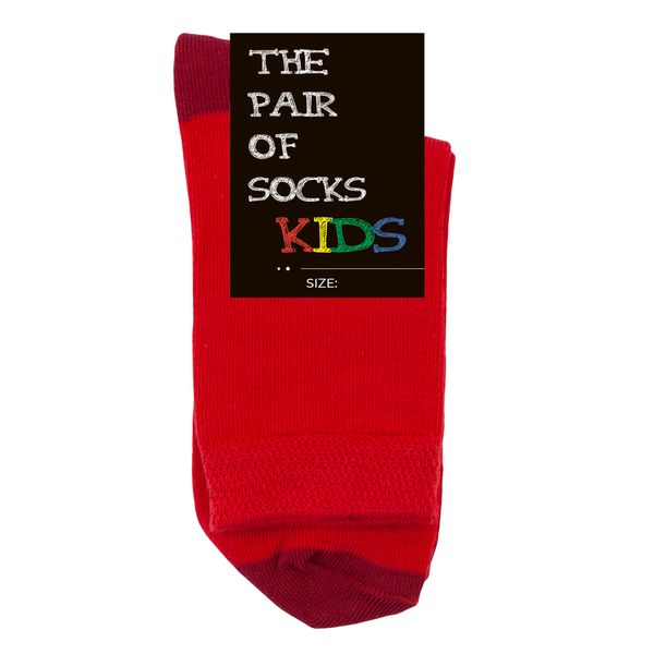 Дитячі шкарпетки The Pair of Socks Red Kids 4820234220649 фото