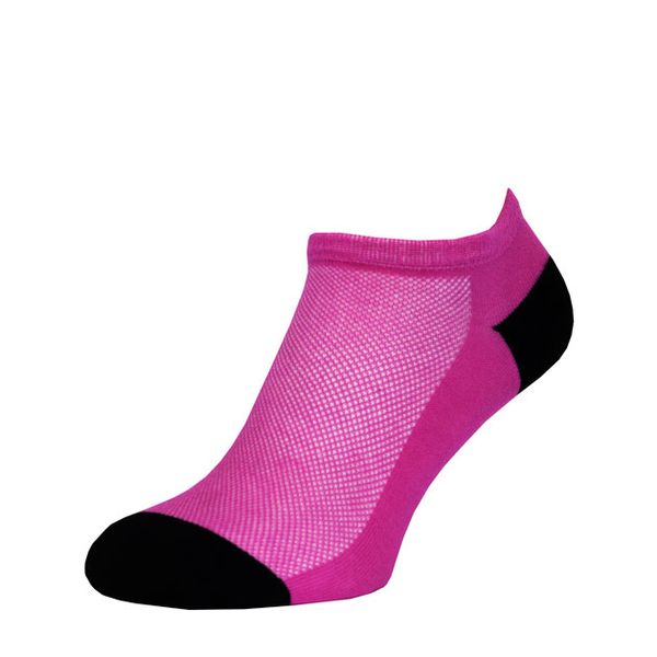 Короткі шкарпетки Lapas Рожево-Чорні в сітку MINI 4820234204427 фото