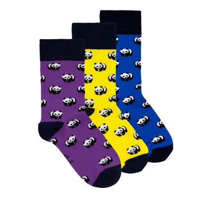 Набір шкарпеток The Pair of Socks Panda Box 3 пари 4820234204908 фото