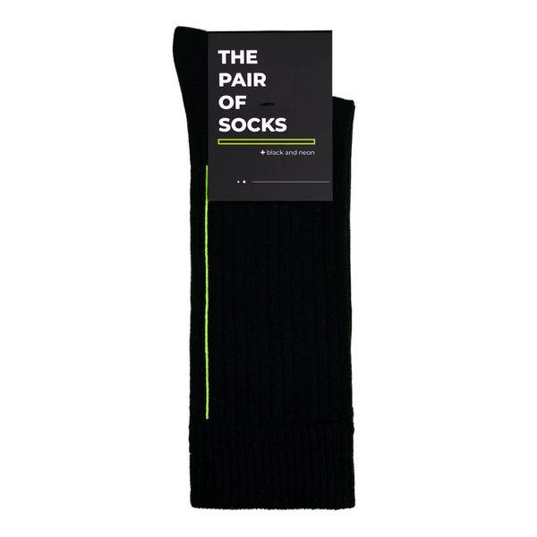 Шкарпетки The Pair of Socks NEON STRIPE BLACK 4820234215041 фото