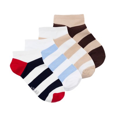 Набір коротких шкарпеток The Pair of Socks Stripe MINI Box 4 пари 4820234203628 фото