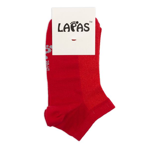 Короткі шкарпетки Lapas Червоні в сітку MINI 4820234204243 фото