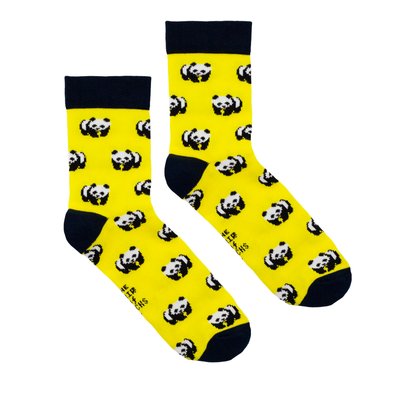 Шкарпетки дитячі The Pair of Socks Panda Yellow Kids 4820234218561 фото